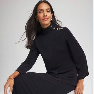 New Calvin Klein Gold Buttons Sweater M